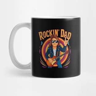 Rockin Dad Celebrating Dad with Cool Vibes and Rockin' Designs Mug